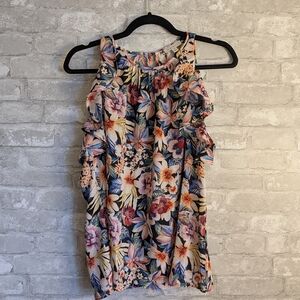 Floral Sleeveless Women's Top